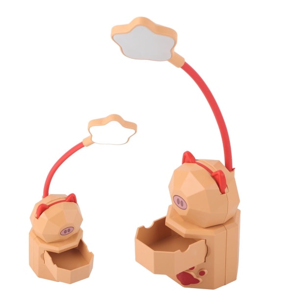 USB-ladet LED-gris bordlampe for barnerom KLB