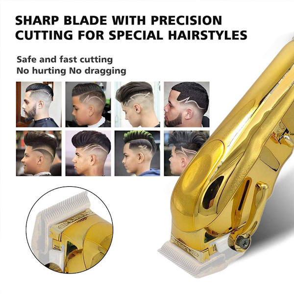 Wahl Magic Clipper Cordless -kotelo - läpinäkyvä kulta, DIY, kampaamotarvikkeet KLB