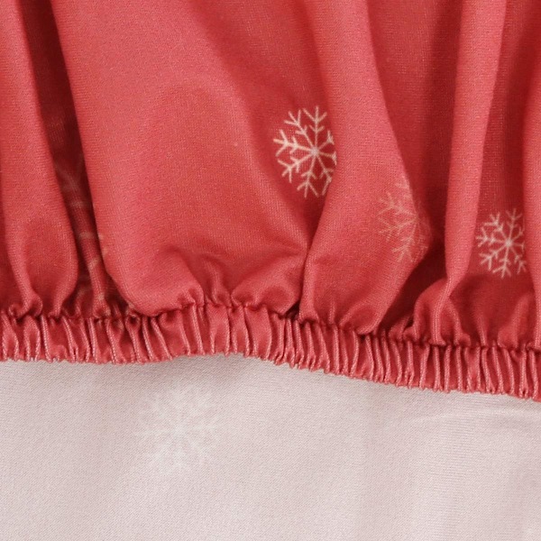 Universal Stretch Christmas Stolskydd Set om 6, Avtagbart Stolskydd Säte KLB
