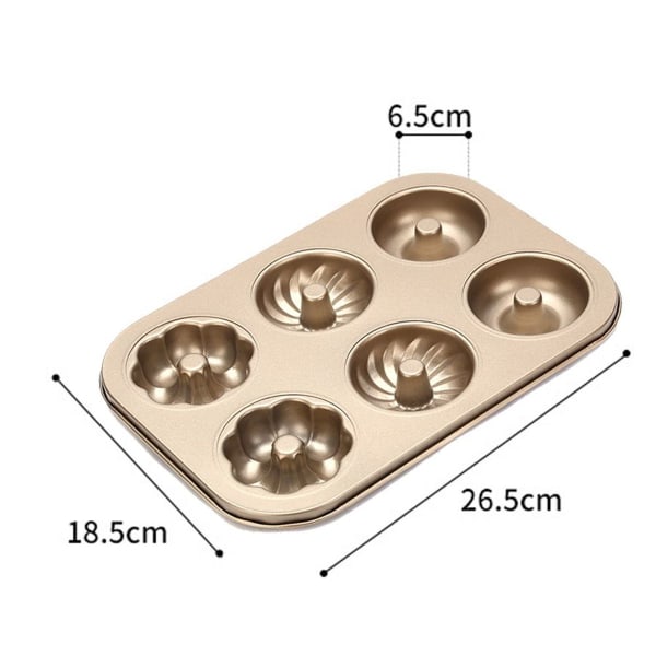 Silikon Donut Pan Set - Gjenbrukbar Donut Baking, Style 3 KLB