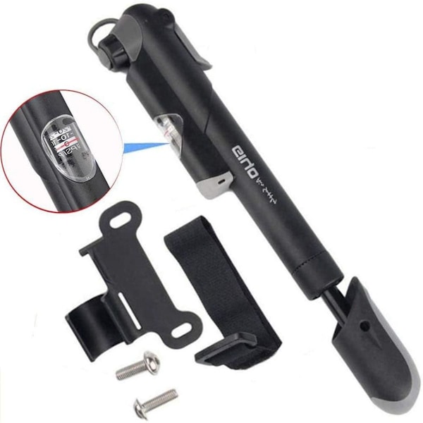 Vuoripyörän pumppu painemittarilla, 120 PSI mini-pyörän pumppu, sopii Presta- ja KLB-venttiileille