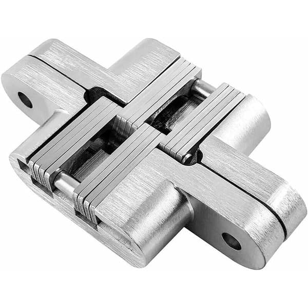 Usynlige hængsler, skjulte hængsler til møbelhardware folde dør, 2 stk. (118MM28MM) KLB