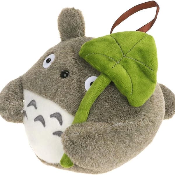 20 CM Totoro med Lotus Leaf Blød Legetøj Grå KLB