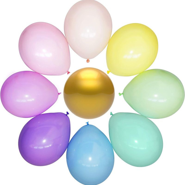 Pastel Balloner Pakke med 100 tykke latexballoner til