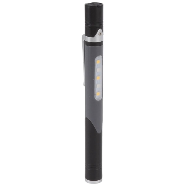 Penlykt, USB-lading, 3 lyskilder, LED-brikkeklips KLB