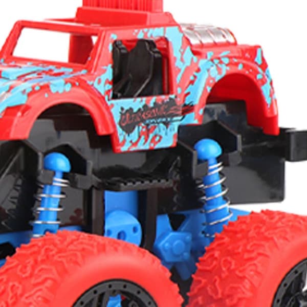 Monster Trucks 4-pack Friktionsdrivna Push and Go Bilar Leksak 360° KLB