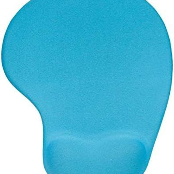 Kontormusemåtte med gel-håndledsstøtte - Ergonomisk Gaming 04Blå