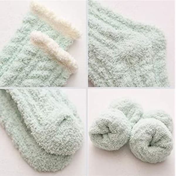 Kvinders Fuzzy Sokker Sutsko Vinter Fluffy Cozy Cabin Varme Bløde KLB