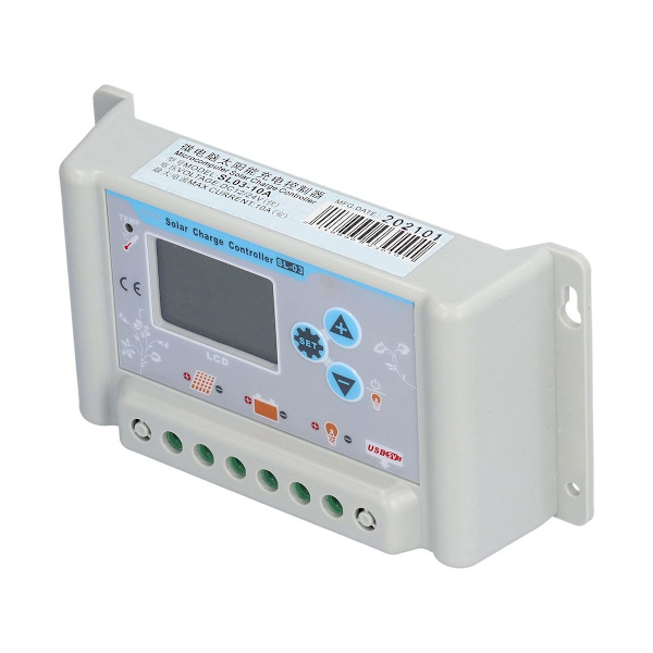 LCD-display för solcellsladdningsregulator solpanel KLB