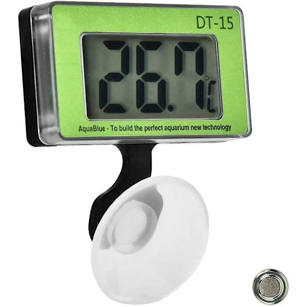 Akvarie Termometer Fisketank Temperaturmåler Verktøy LCD Digital Termometer Digital Display Akvarie Termometer med Sugskopp