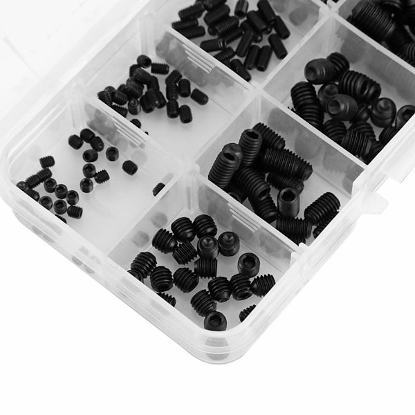 M3-M8-laatikko, jossa 240-osainen kuusiokoloavainvalikoima ilman KLB:tä