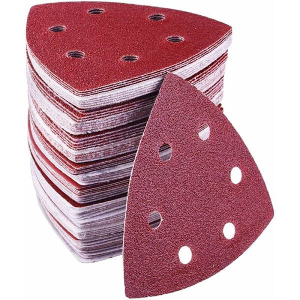 80 stk. Sanding Triangle 60/80/120/240 Grit Sandpapir til Slibning og Polering KLB