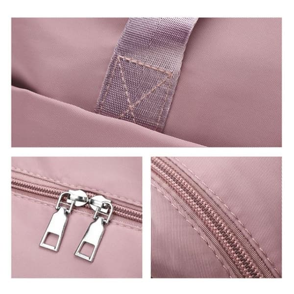 B-829 Multifunktionel Udvidelig Vandtæt Rejsetaske Håndtaske (Sakura Pink)