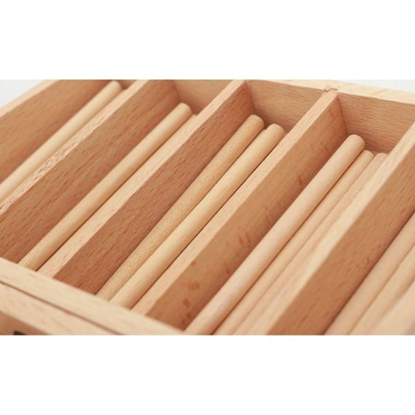 Baby pedagogiska leksaker Montessori räkning trä huvudstock, matematisk räkning KLB