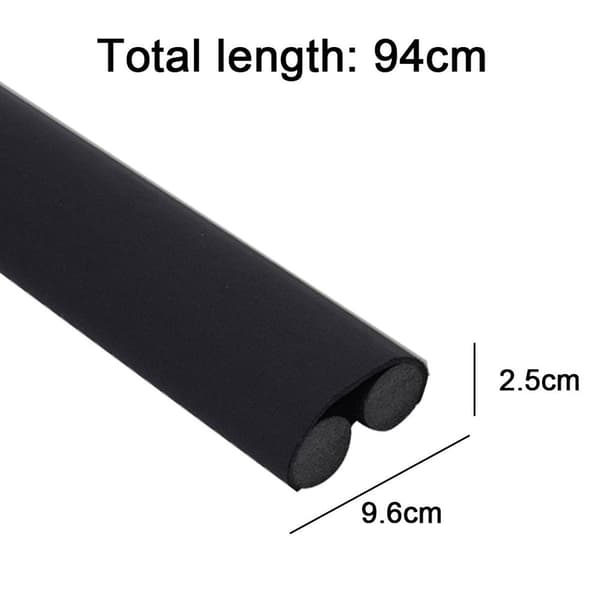 Under Door Draft Excluder, GapDraft Bottom Door Draft Stopper, Sort