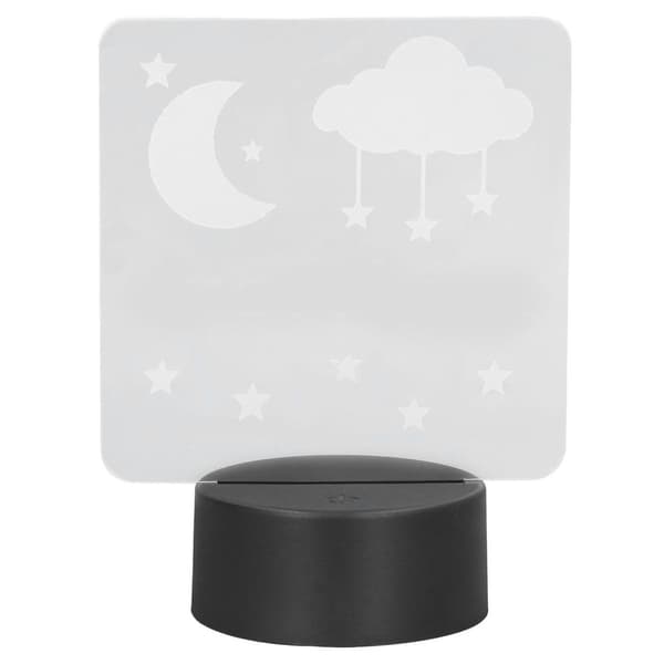3D Lampe Nattelys 7 Farver LED USB Smart Touch Control KLB