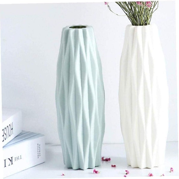 Nordic Imitation Blomsterpotte Origami Plast Vase Flaske Stue Core