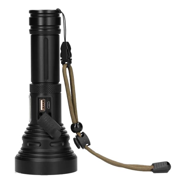 Multifunktionell ficklampa, USB-laddning, 1500 meter KLB