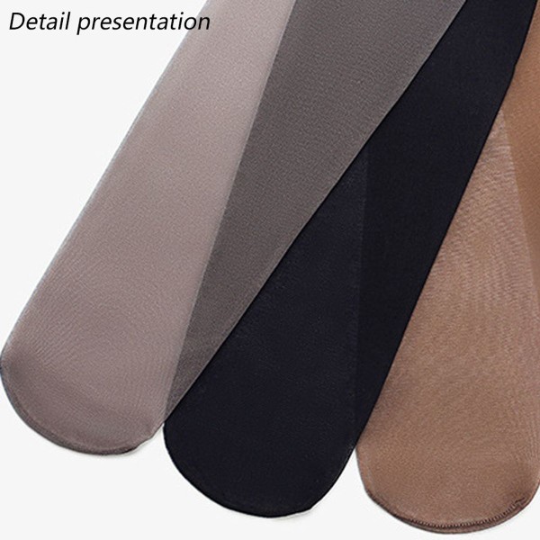 Pakke med 2 sexy skinnende gjennomsiktige tights i svart KLB