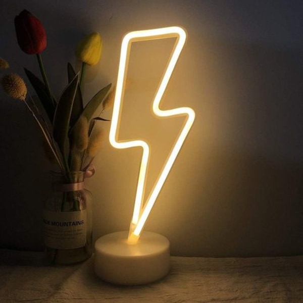 LED Blinkende Skilt Formet Dekorationslys Varmt Hvid