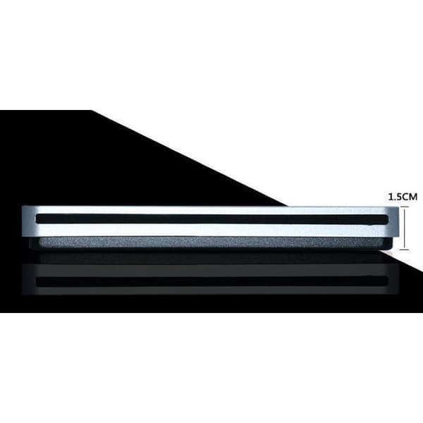Ekstern CD DVD-stasjon USB 3.0 Milfech bærbar Slim CD/DVD-RW-brenner med type