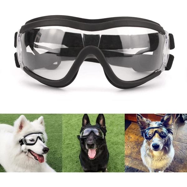 Solbriller til store hunde Beskyttende hundebriller Anti-UV-briller Let at bære Motorcykelhundebeskyttelsesbriller til store mellemstore hunde