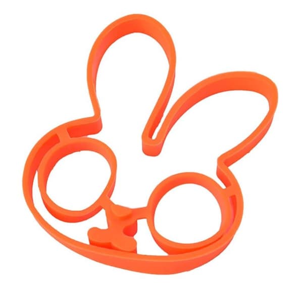 Silikone æg pandekage ringform (orange)