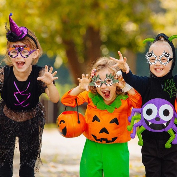 12 stk Skræmmende Halloween Briller Halloween Photo Booth Rekvisitter til Hallowe