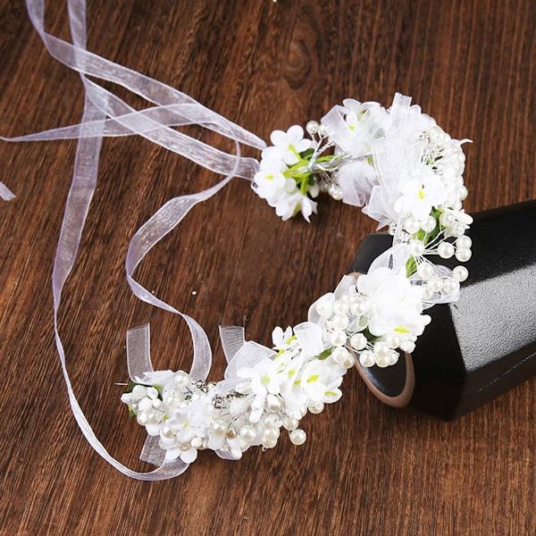Blomsterhovedbånd bryllup hårtilbehør brude hårtilbehør