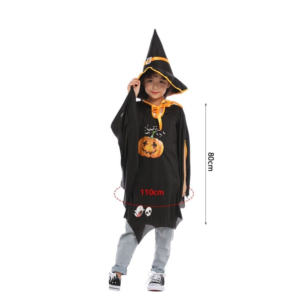 Taapero Vauva Pojat Tytöt Halloween Viitta Lapset Kurpitsa Aave Viitta Musta