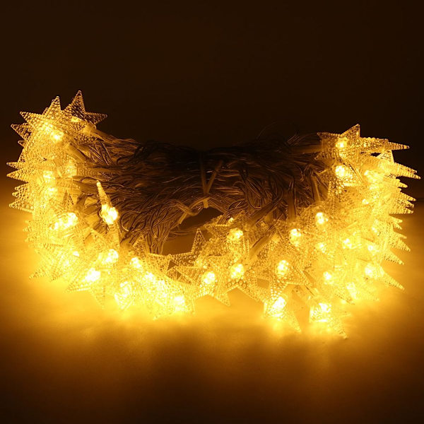 10m/32.8ft 80 LED Lyskæde Femtakket Stjerne USB LED Lampe KLB