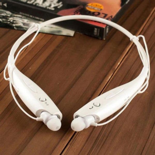 Stereo støjreducerende headset trådløst Bluetooth headset hvid