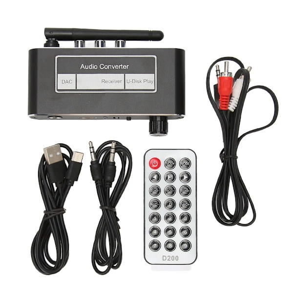 Mini lydmottaker Bluetooth 5.2 HiFi støtte U-disk KLB
