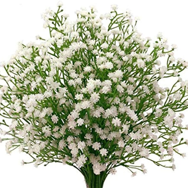 10 stk. Latex Kunstig Gypsophila Paniculata Blomst Til Hjem Bryllup KLB