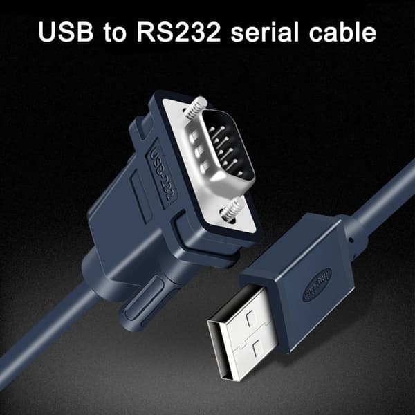 USB til RS232 serielkabel, 1,2M forgyldt USB 2.0 til RS232 han DB9