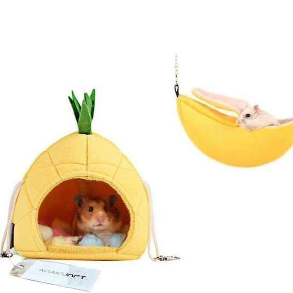 Sett med 2 hamsterstrø, chinchillaburtilbehør KLB