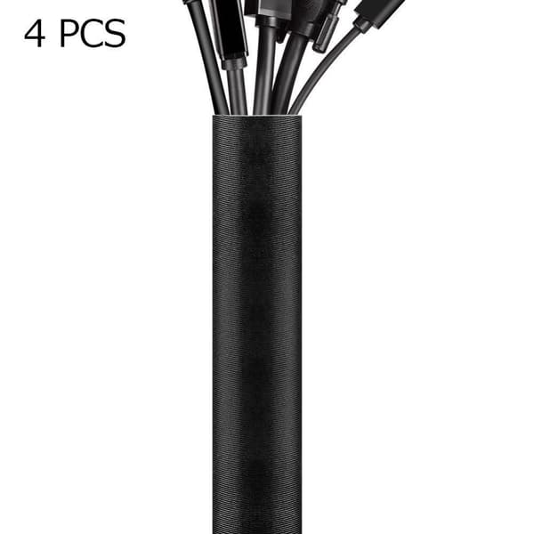 4-delt kabelstyringssleeve, kabelstyringssystem til TV/Computer/Hjem