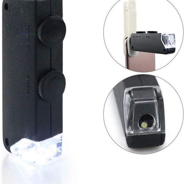 LED fickmikroskop 60x - 100x förstoringsglas