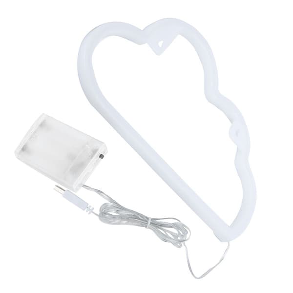 Cloud Shape Neon Light LED Væg Skilt Lys Lampe til Hjem KLB