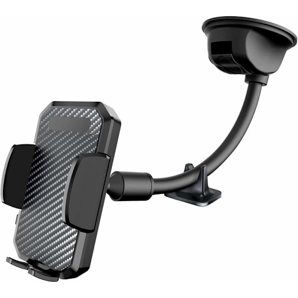 Sugekop biltelefonholder, smartphoneholder til forrude, instrumentbræt, AVCE lang arm, svanehals til Samsung KLB