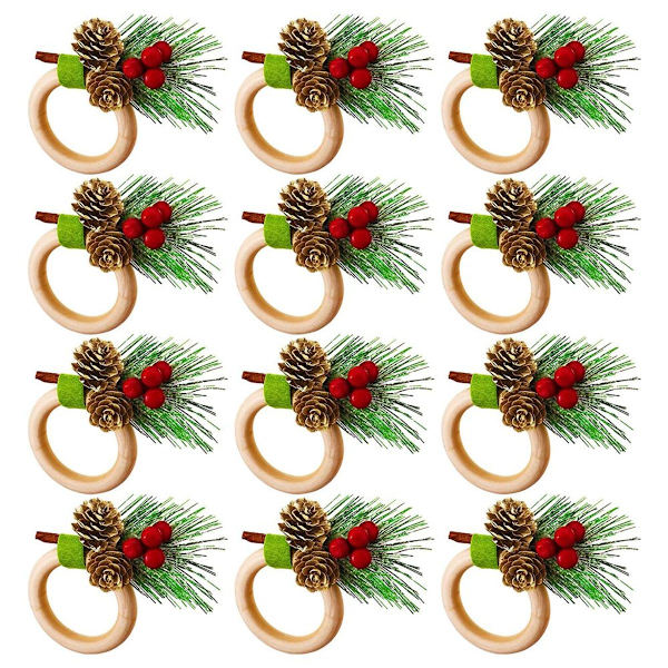 Julservettringar, servettringar, dekoration för jul, tacksägelse