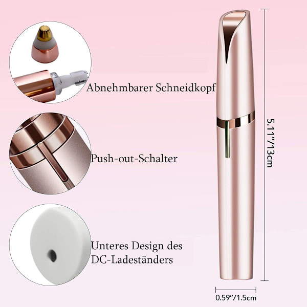 Øjenbryns Epilator til Kvinder, Elektrisk Øjenbrynskniv, KLB