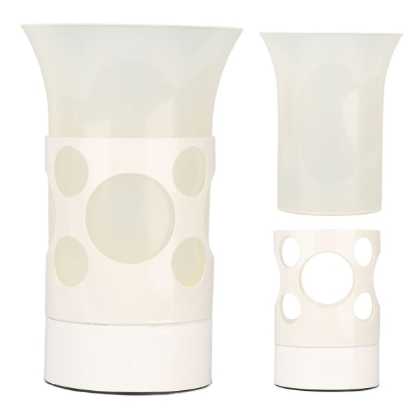 LED Vase Lys Dobbel Bruk Dekorativ Vase Nattlampe KLB