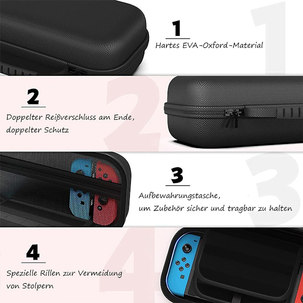 Doando Bæreveske Kompatibel med Nintendo Switch og Ny Switch OLED Konsoll -