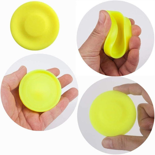 4 kappaleen pakkaus lentävä kiekko lentävä peli mini frisbee heittolevy silikoni pieni KLB