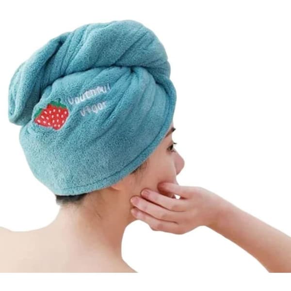 Gratis duedyr hurtigtørrende håndklæde, hår turban hurtigtørrende, mikrofiber håndklæde