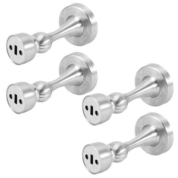 4 stk./sæt rustfrit stål dørstopper, moderne magnetisk dør KLB