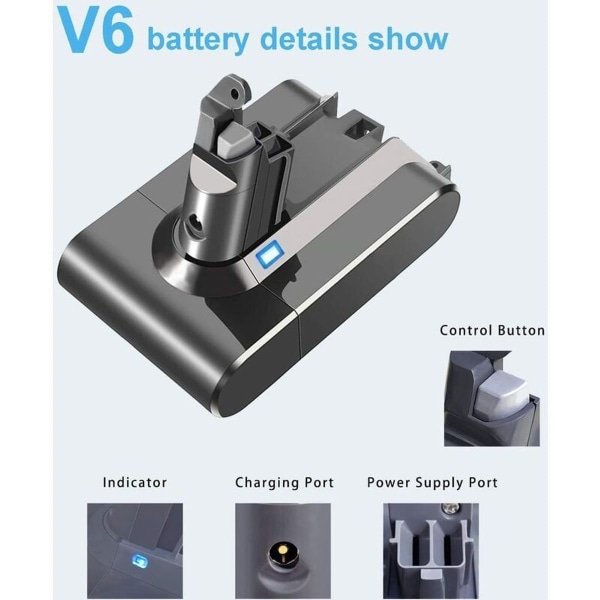 Pölynimurin akku Dyson V6 (DC62) 21.6V 4.0Ah