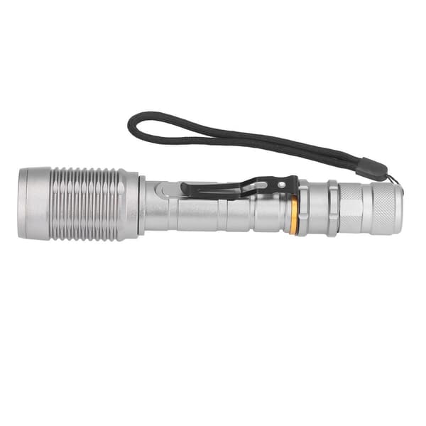 Teleskopisk zoom lommelykt, 5 lysmoduser, 5000lm KLB