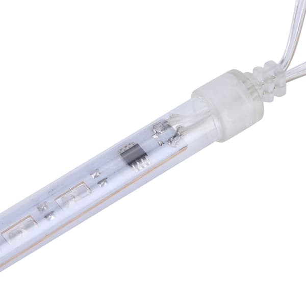 8 stk/sett 30cm meteorregnrørlys 144 LED lys KLB